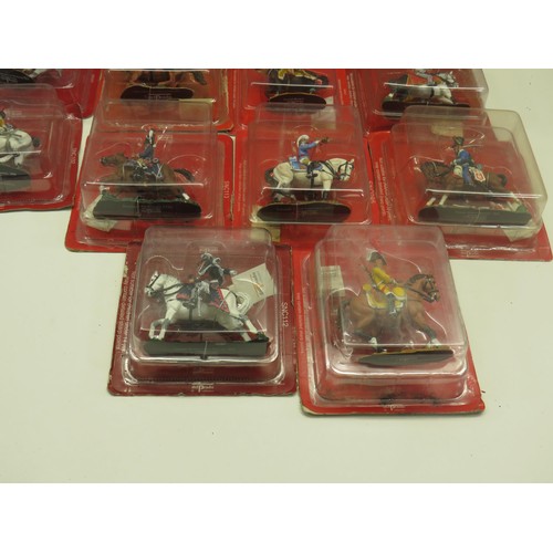 85 - 10 UNOPENED NAPOLEONIC CAVALRY DEL PRADO FIGURES