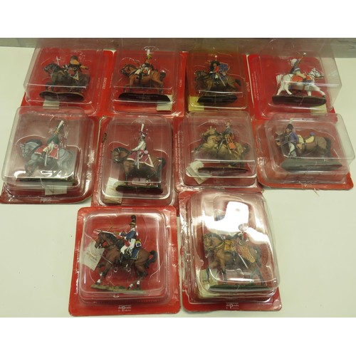 100 - 10x UNOPENED DEL PRADO NAPOLEONIC CAVALRY FIGURES