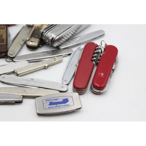 453 - 20 x Assorted Pocket KNIVES / TOOLS Inc Vintage, Swiss Army, Multi Tool Etc