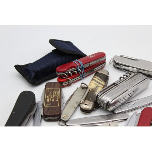 453 - 20 x Assorted Pocket KNIVES / TOOLS Inc Vintage, Swiss Army, Multi Tool Etc