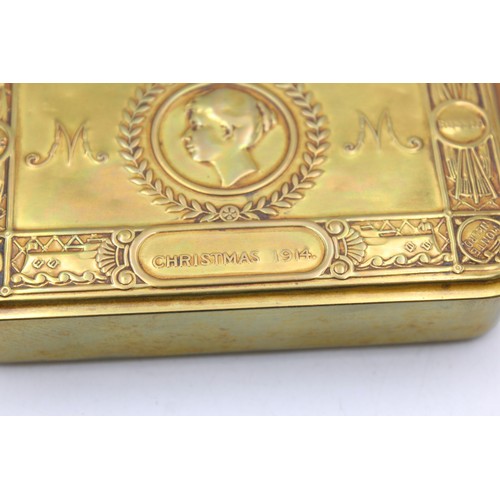 477 - Antique WW1 Brass Princess Mary Christmas Tin (138g)