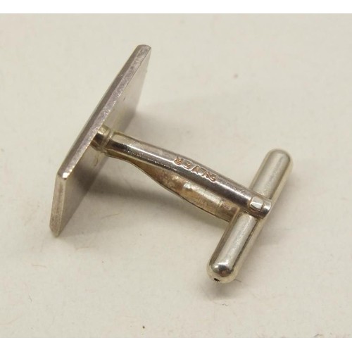 379 - ASSORTED SILVER CUFFLINKS