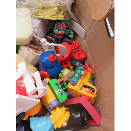 529 - BOX OF VINTAGE TOYS