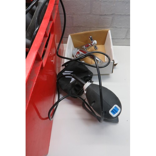 11 - SELECTION OF TOOLS INCLUDES MAC SANDER, SCORPION SAW, RIP SAW ETC