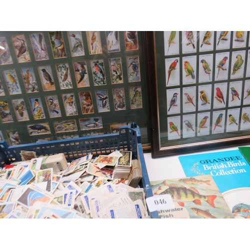 46 - SELECTION OF CIGARETTE CARDS AND TWO FRAMED SETS
