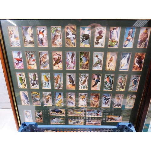 46 - SELECTION OF CIGARETTE CARDS AND TWO FRAMED SETS