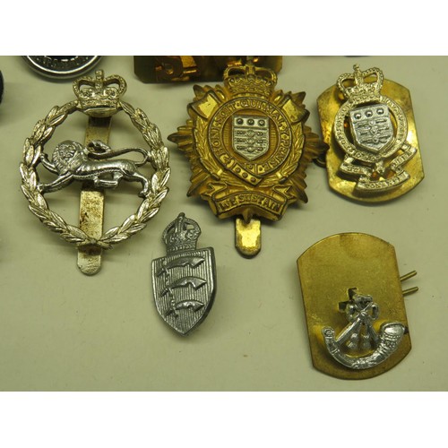 52 - BAG OF MILITARY AND OTHER BADGES