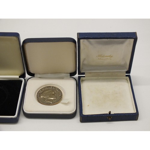 7 - COIN BOXES AND FIVE COIN MEDALS