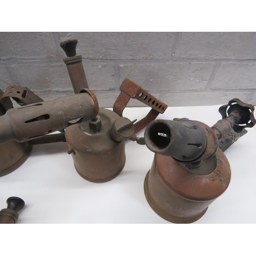 77 - SEVEN PLUMBERS BLOWLAMPS