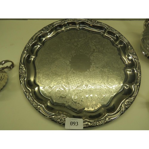 93 - SILVER CLAD PORCELAIN SUN FLOWER BRAND JAPANESE TEAPOT, SUGAR BOWL & MILK JUG WITH A SILVER PLATED S... 