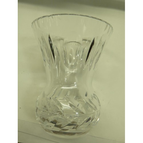 95 - TWO TRAYS OF QUALITY CUT GLASS & CRYSTAL ETC