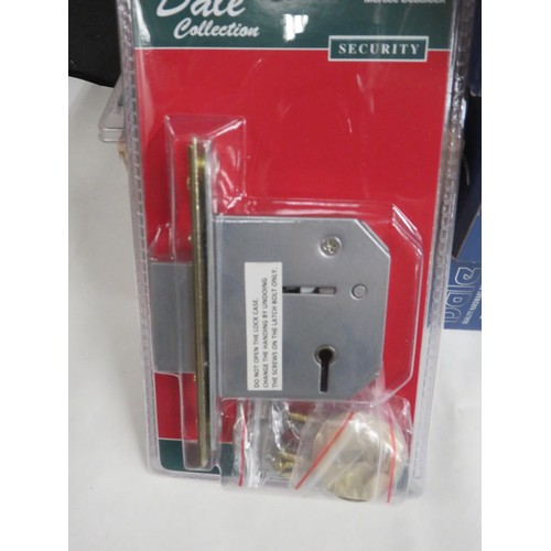 117 - TEN ASSORTED DALE HARDWARE LOCKS & HANDLES