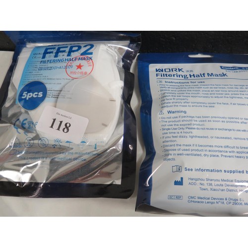 118 - PPE BUNDLE SAFETY GLASSES FFP2 MASKS & GLOVES