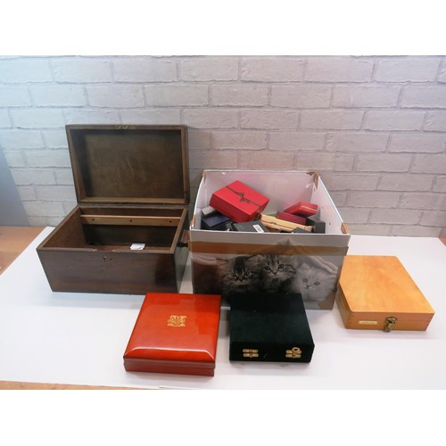 10 - LARGE SELECTION OF JEWELLERY BOXES AND WOODEN
