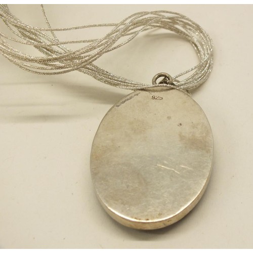 354 - 3 x SILVER NECKLACES