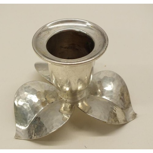 356 - CONTINENTAL SILVER CANDLESTICKS