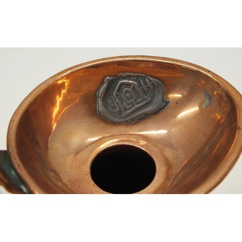 385 - 2 x COPPER MEASURE JUGS