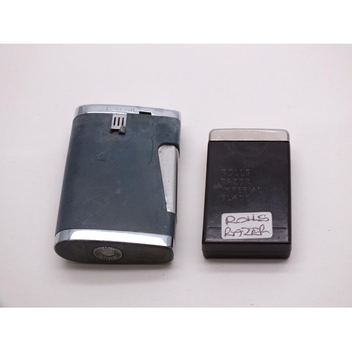 202 - VINTAGE RONSON LIGHTER AND ROLLS RAZOR