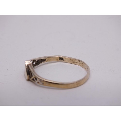 297 - 3 x GOLD ON SILVER RINGS