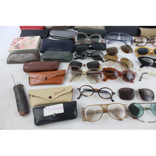 404 - 50 x Assorted Vintage SUNGLASSES & SPECTACLES Inc Polaroid, 70's, Ladies, Gents