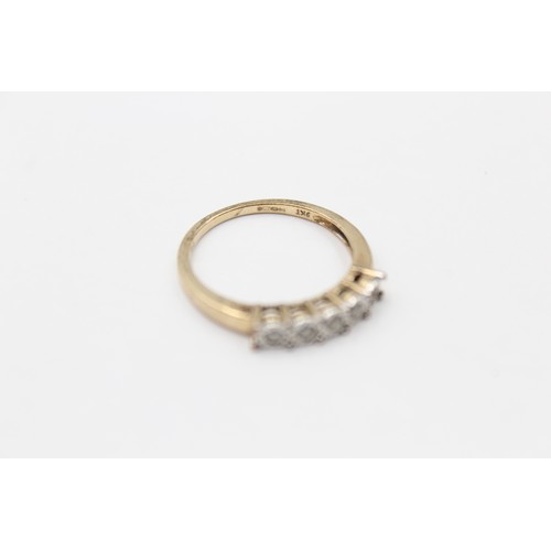 439 - 9ct Gold Vintage Diamond Eternity Ring (2.2g) - SIZE P