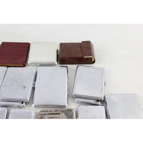 440 - 20 x Vintage TOBACCIANA Cigarette / Cigar Cases Inc. Combination & Silver Plate