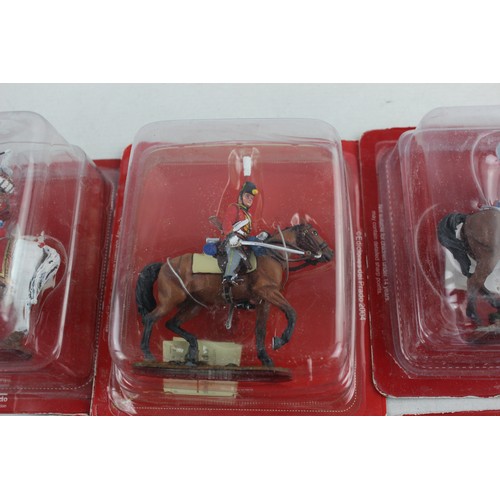 496 - 8 x Assorted Carded DEL PRADO Collectable Lead Figures Inc. Cavalier & Dragoons