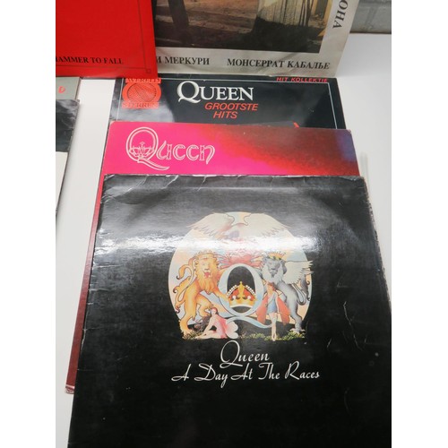 95 - SELECTION OF QUEEN/FREDDIE MERCURY VINYL RECORDS INCLUDE- QUEEN ROCK MONTREAL- SEALED BOX SET AND AN... 