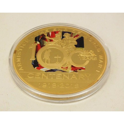 228 - LARGE WORLD WAR CENTENARY COIN