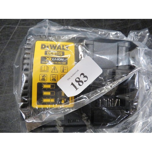 183 - DEWALT DCB105 18V LITHIUM CHARGER NEW