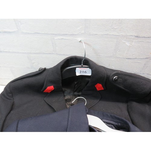 216 - SET OF POLICE/MERCHANT NAVY TUNICS