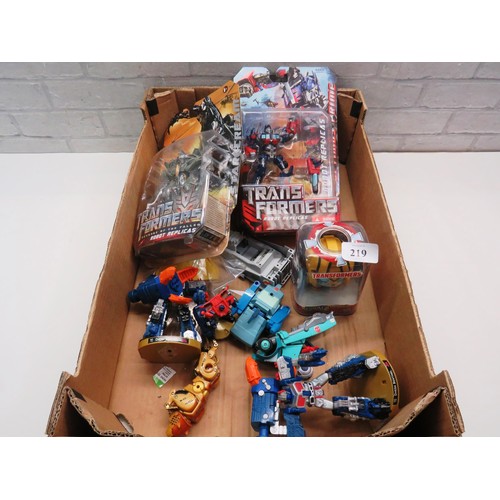 219 - SET OF TRANSFORMER TOYS