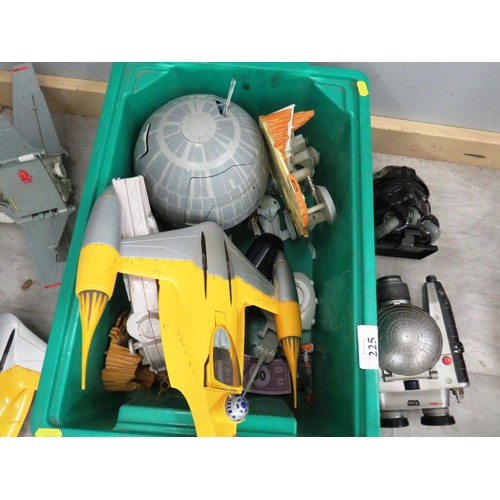 225 - BOX OF STARWARS TOYS