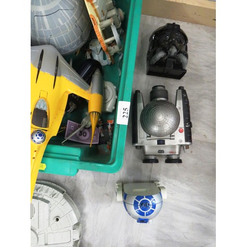 225 - BOX OF STARWARS TOYS