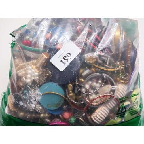 199 - 10kg BAG OF COSTUME JEWELERY