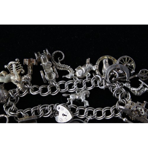 483 - .925 Sterling Silver CHARM BRACELETS inc. Opening Charms, Shoe, Animal(66g)