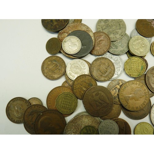 502 - ASSORTED WORLD COINS