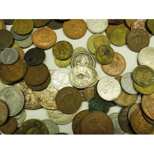 502 - ASSORTED WORLD COINS