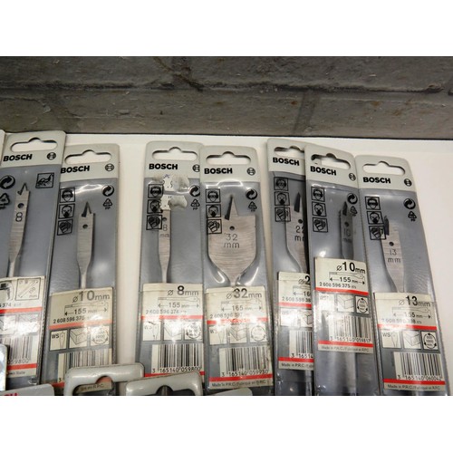 342 - 20 x ASSORTED BOSCH WOOD AND SILVER PERCUSSION  DRILL BITS