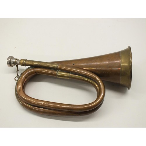 379 - VINTAGE BRASS BUGLE