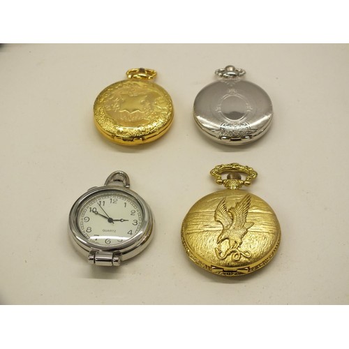 186 - FOUR COLLECTABLE POCKET WATCHES ALL BOXED