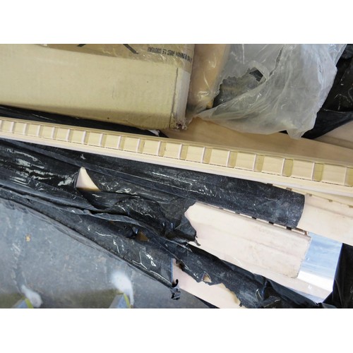 300 - JOBLOT OF CORNICE AND KICK BOARDS