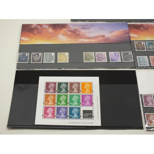 286 - 5 x PACKS OF ROYAL MAIL MINT STAMPS