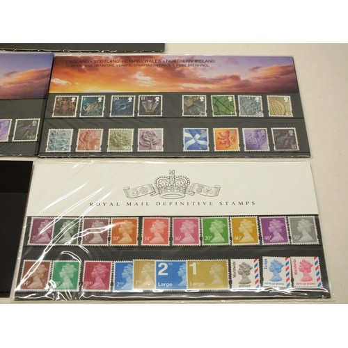 286 - 5 x PACKS OF ROYAL MAIL MINT STAMPS