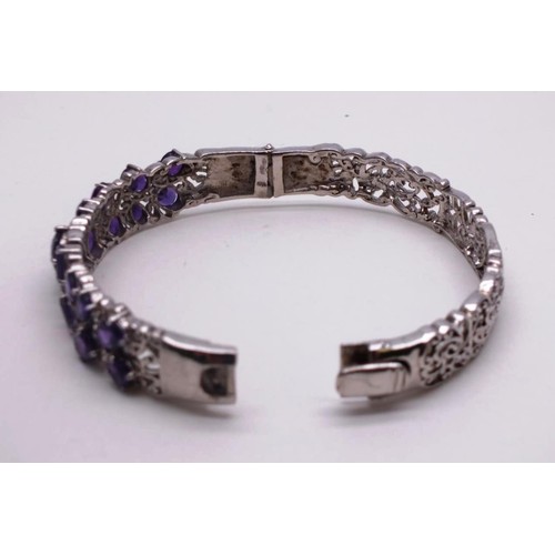 9 - TJC 925 AMETHYST BANGLE