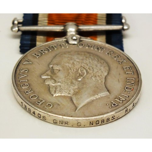 37 - WORLD WAR I SET OF MEDALS - C.NOBBS