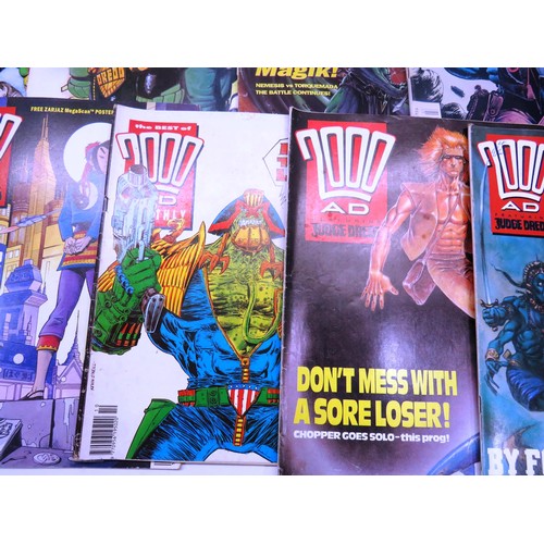 43 - 16 x VINTAGE 2000 AD JUDGE DREDD COMICS