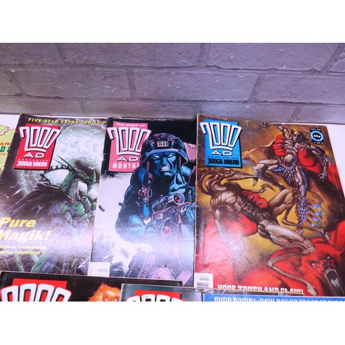 43 - 16 x VINTAGE 2000 AD JUDGE DREDD COMICS