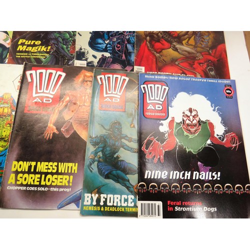 43 - 16 x VINTAGE 2000 AD JUDGE DREDD COMICS