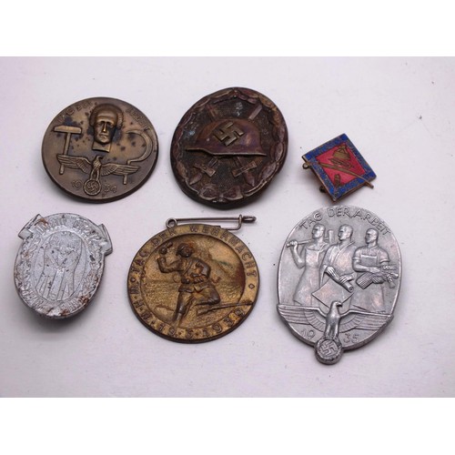 229 - 6 x THIRD REICH MILITARY BADGES